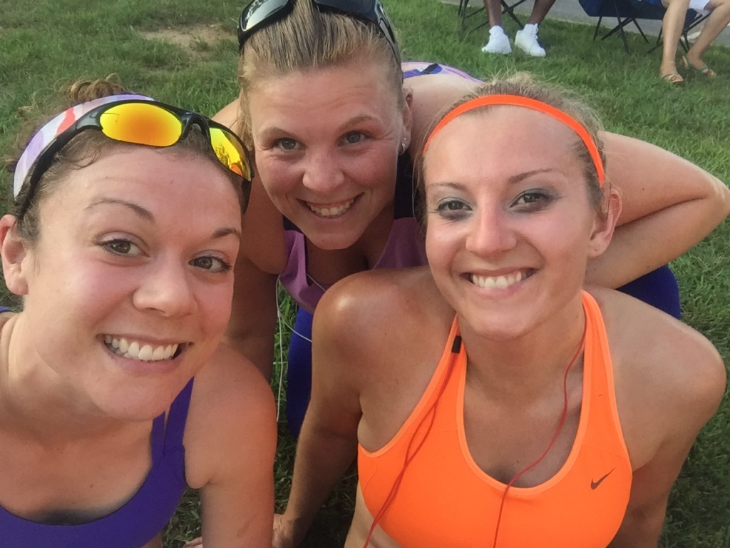 Sweaty ladies post race!
